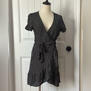 Blue Rain Daisy Wrap Dress